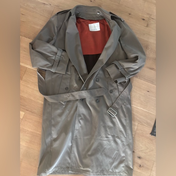 Thames London Fog Men's Classic Tan Trench Coat - Picture 6 of 9